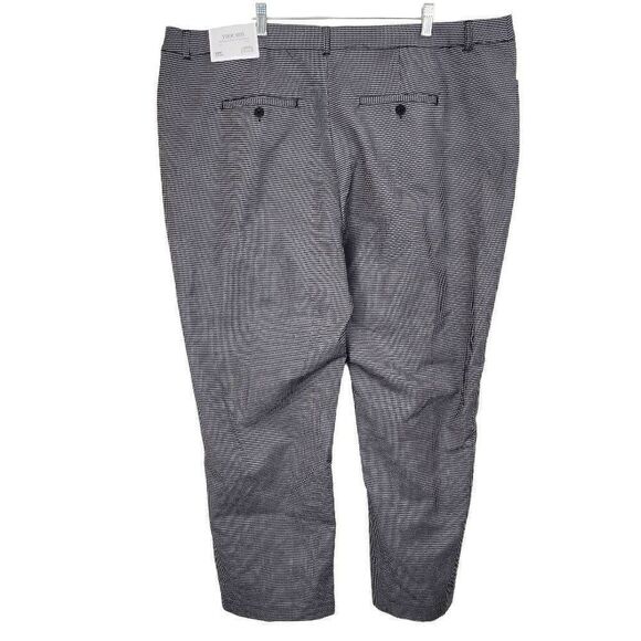 Christopher & Banks Women's Black/White Shaped-Fit Trouser Pants Size 24W NWT - Picture 2 of 16